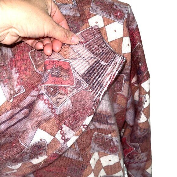 Minali Angora Blend Tunic Sweater Womens Size Large L Vintage Pink Made In Korea - Picture 7 of 13